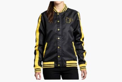 Pikachu Pokémon Snap-Down Jacket – Black