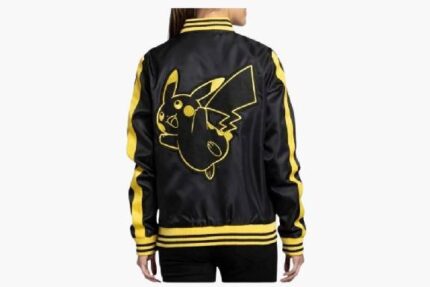 Pikachu Pokémon Snap-Down Jacket – Black