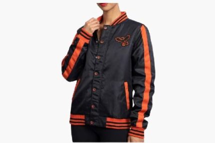 Moltres Pokémon Insulated Snap-Down Jacket – Black