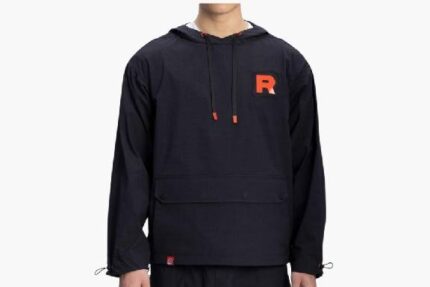 Rocket HQ Collection Pullover Anorak Jacket – Black