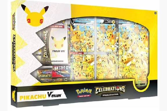 Pokémon Celebrations Pikachu V-Union Special Collections Box