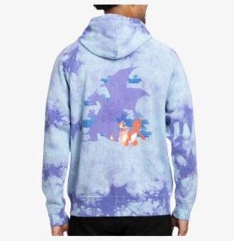 Charmander Pokémon Zip Up Hoodie – Blue