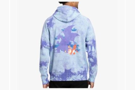 Charmander Pokémon Zip Up Hoodie – Blue