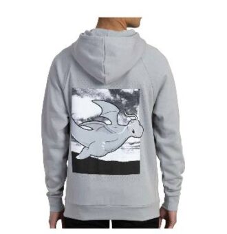 Dragonite Powerhouse Pokémon Pullover Hoodie – Gray