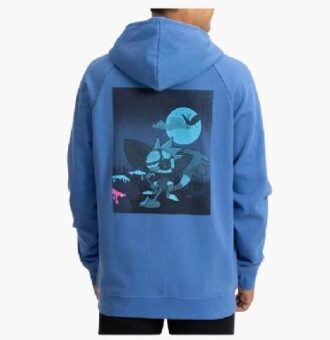 Mens Grafaiai Zip-Up Hoodie – Blue