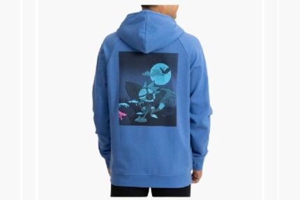 Mens Grafaiai Zip-Up Hoodie – Blue