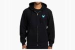 Pikachu Neon Pokémon Zip-Up Hoodie – Black