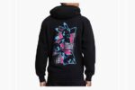 Pikachu Neon Pokémon Zip-Up Hoodie – Black