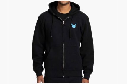 Pikachu Pokémon Zip-Up Hoodie – Black