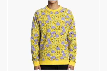 Pikachu Pokémon Crew Neck Sweatshirt – Yellow